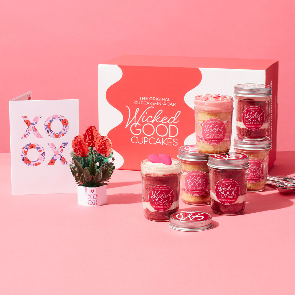 Valentine&#39;s Day Cupcake 6-Pack with LovePop Card |  image number null